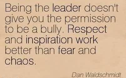 being the leader quote