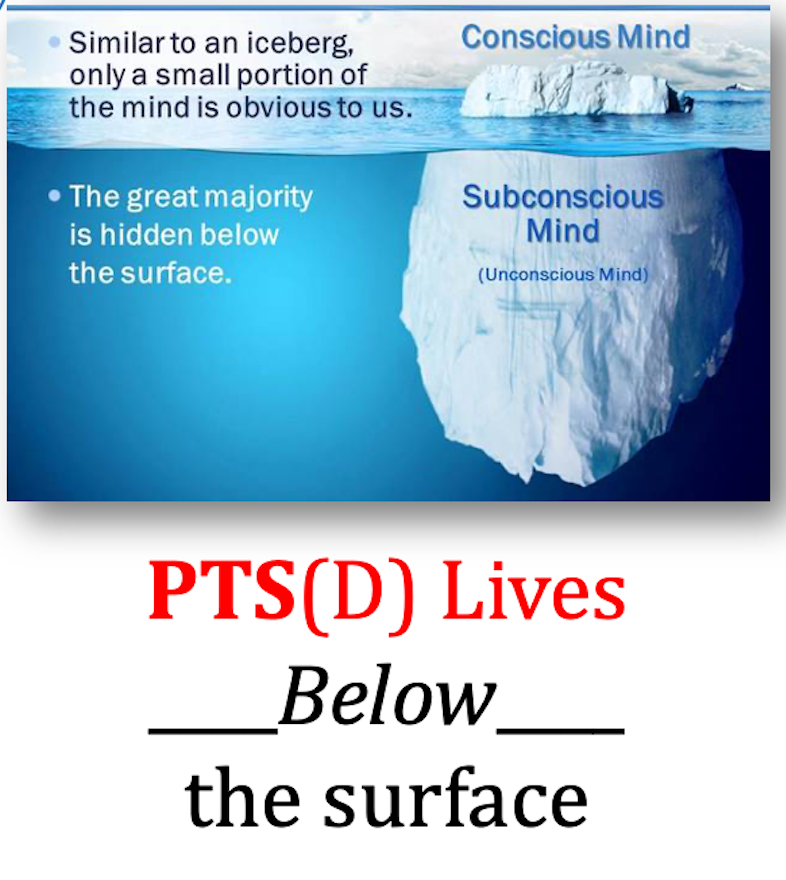 PTSD lives below the surface