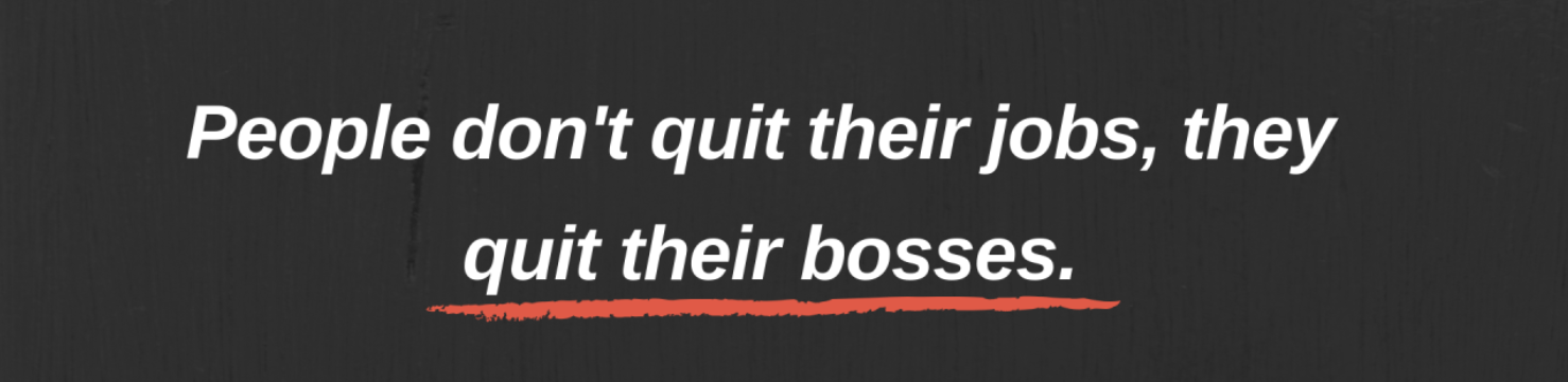 people quit their bosses