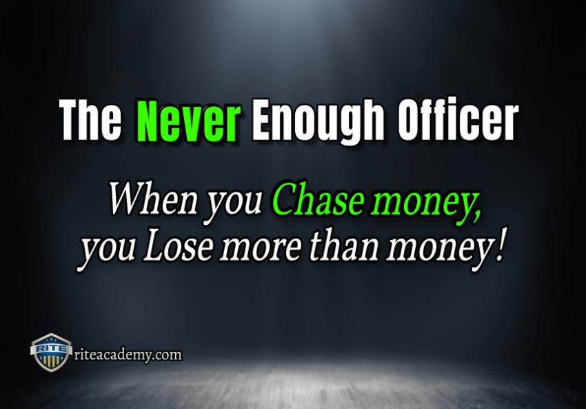 do not chase money